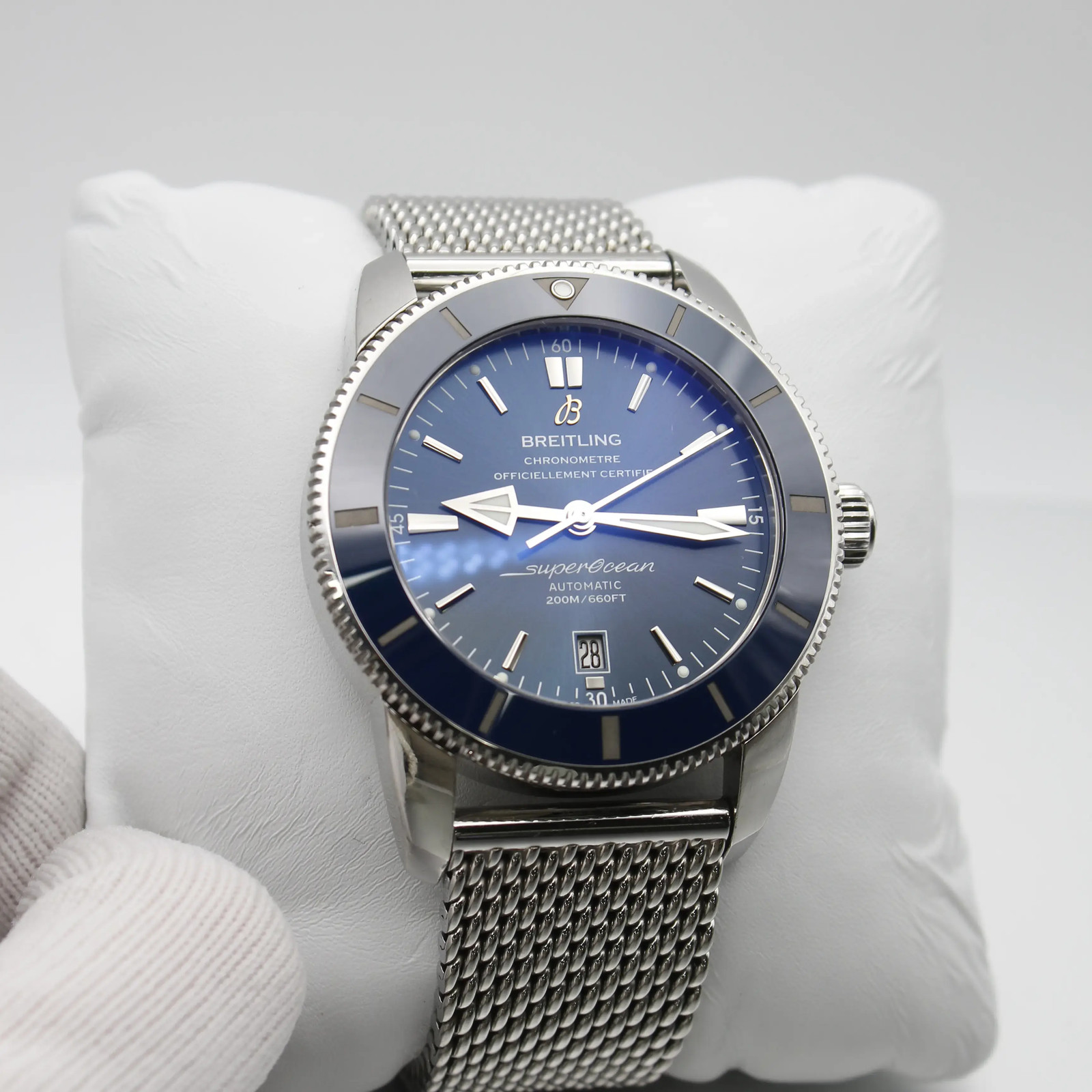 Breitling Superocean Heritage Steel Blue Dial Automatic Mens Watch