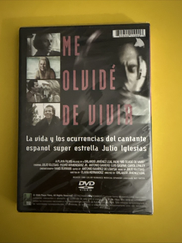 JULIO IGLESIAS ME OLVIDE DE VIVIR (DVD 2006) RARE BRAND NEW SEALED FREE SHIPPING - Image 3 of 3