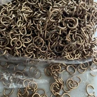 1 Pound 12x9mm 1.25 Thick VTG Brass Open Jump Rings