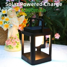Solar Lantern Outdoor Table Lamp: Portable Hanging LED Lights - Waterproof