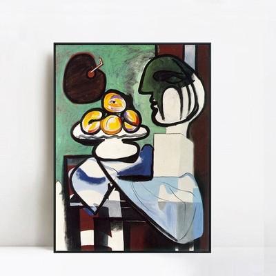 Framed Print Art 1932 Nature morte- Buste, coupe et palette by Pablo Picasso