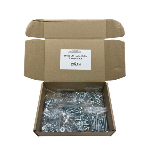 Kit restauro bulloni e rondelle dadi UNF BZP per Land Rover SERIE 2 2A 3 660pz - Foto 2 di 8