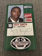 Troy Smith Ohio State Buckeyes  2007 SENIOR BOWL CARD