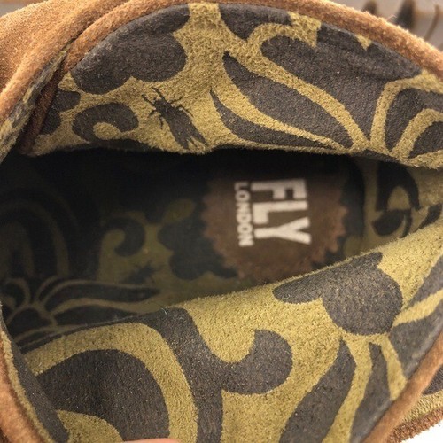 Fly London Yebi Wedge Ankle Booties EUR 39 Womens Size 8-8.5 Camel Brown Leather - Picture 9 of 13