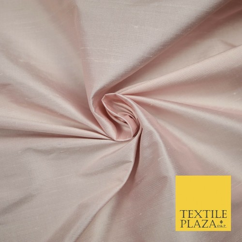 Luxury 100% PURE Plain Dupion Raw Silk Handloom Dress Fabric OVER 55 COLOURS - Picture 33 of 57