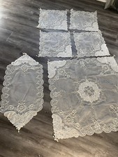 home decor table covers 6 pieces set Embroidered