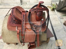 Western Leather Barrel Horse Saddle Tack Set 10" to 18" Free Shipping