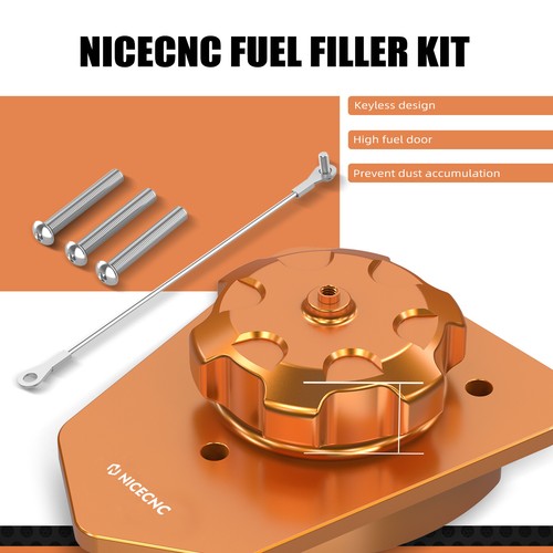 NICECNC Billet High Fuel Filler Neck & Cap For KTM 690 Enduro /SMC /R 2019-2023 - Picture 3 of 9