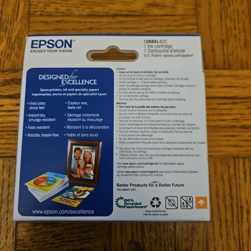 Original Epson 288XL Tintenpatrone Gelb High-Capacity T288XL420 Exp.03/2019 - Bild 2 von 5