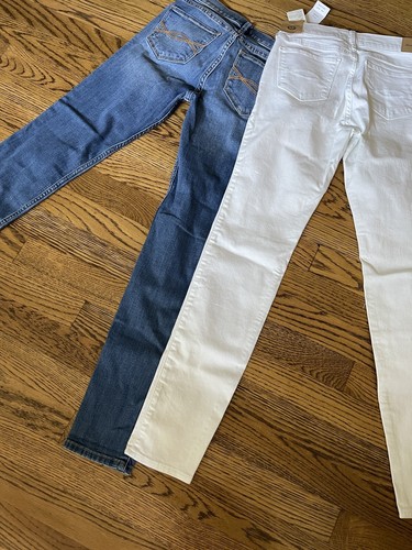 Abercrombie Super Skinny Jeans Girls 13 / 14 Slim Stretch Denim 2 Pairs - Picture 9 of 13