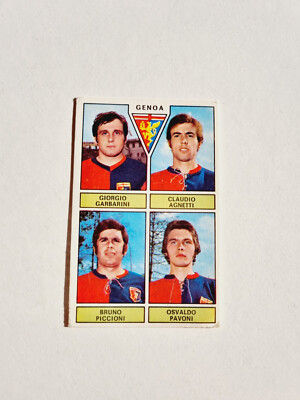 Figurina Garbarini-Agnetti-Piccioni-Pavoni Genoa Calciatori 1971-72 Panini Neu