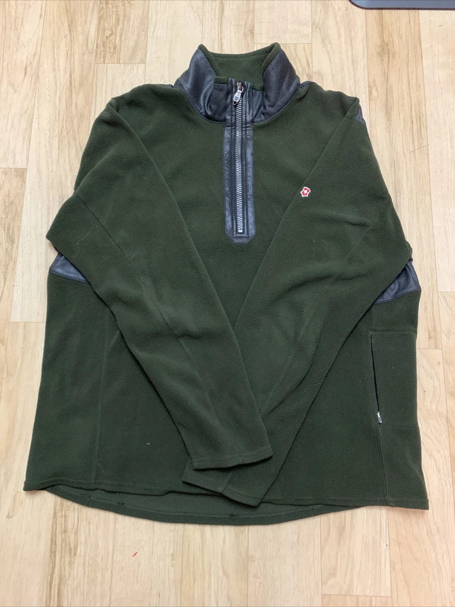 VICTORINOX MEN'S FULL ZIP FLEECE JACKET OLIVEGREEN Sz. XLARGE | eBay