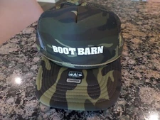 BRAND NEW! Boot Barn camouflage Trucker Hat cap OTTO world famous foam front