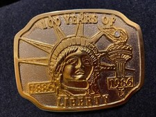 100 Years of Liberty Belt Buckle, Vintage,
