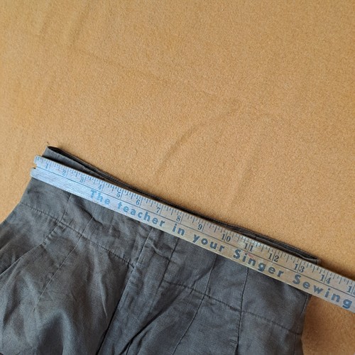 Seed Heritage Pants Womens Size 8 Wide Leg Brown Pocket Bag 100% Linen Trouser - Picture 9 of 16