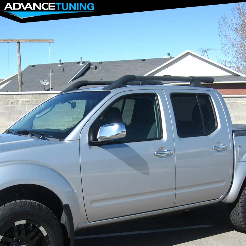 Portaequipajes riel de techo negro estilo OE de 4 puertas Nissan Frontier 05-22 Foto 2 de 4