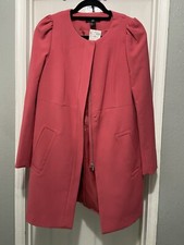 NWT: H  M PINK Zip LONG JACKET SIZE 8