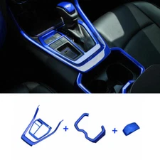 Middle Console Gear Shift Cover Trim 4PCS For Toyota RAV4 2019-2024 Bright Blue