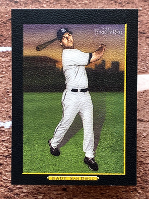 Xavier Nady 2006 Topps Turkey Red Black Ad Back #459 San Diego Padres