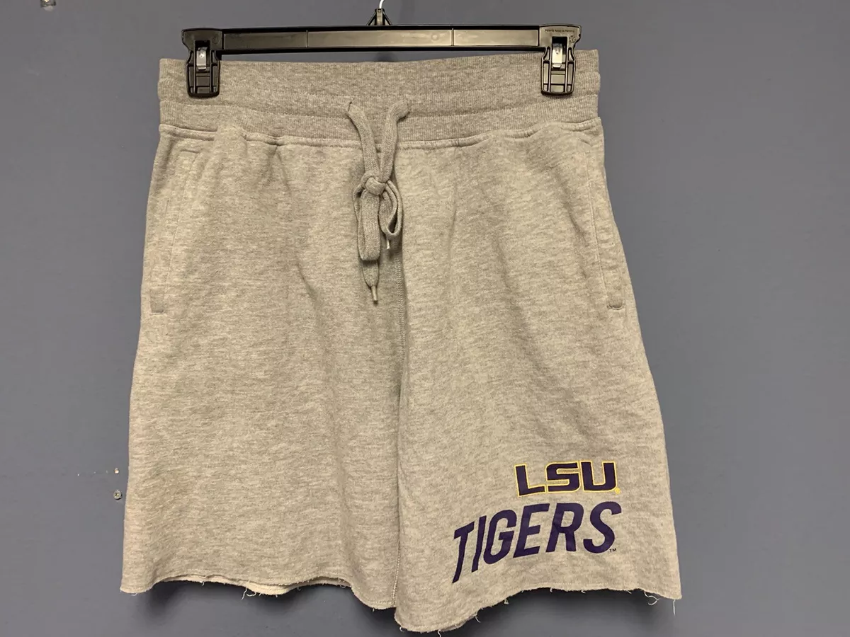 Sideline Apparel LSU Tigers Shorts Gray Medium