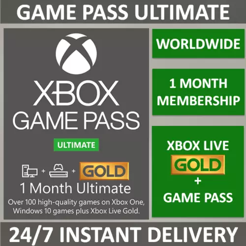 Xbox Game Pass Ultimate 1 Month Live Gold Membership - Existing