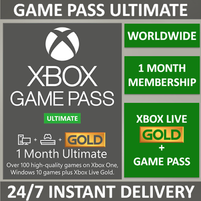  Xbox Game Pass Ultimate – 1 Month Membership – Xbox