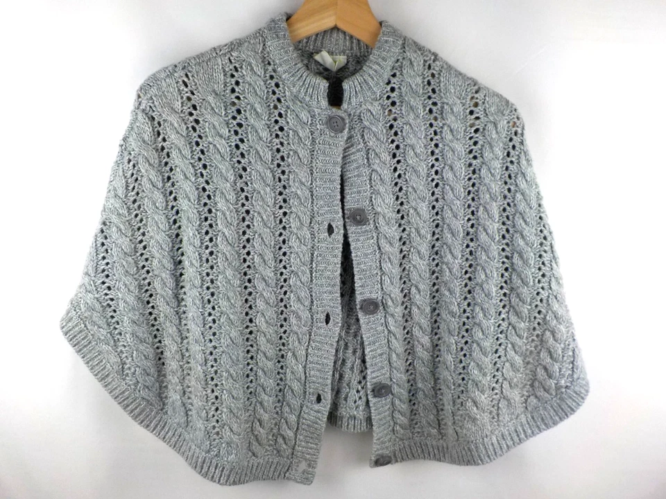 Crazy 8 на Gymboree серый вязаный кнопка вверх шаль девочка размер 7/8 (1326-коробка 51) - Изображение 2 из 4