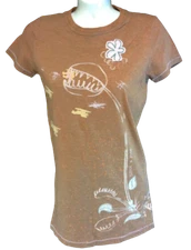 Womens David & Goliath Artsy Fartsy Man Eating Plant Airplanes Tee T-Shirt 