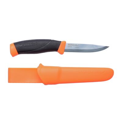 Mora Companion Heavy Duty Fixed Blade Knife 41 Inch Carbon Steel Orange