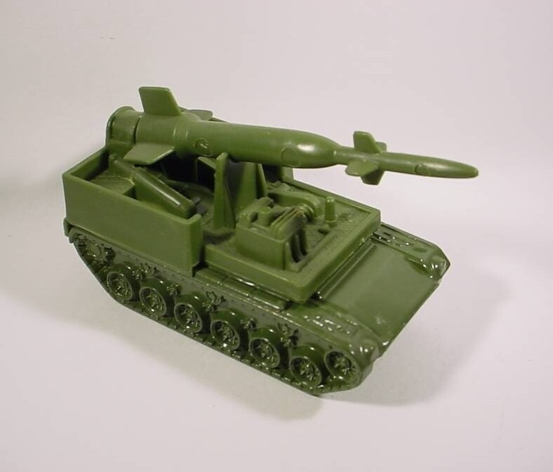 Hot Wheels Olive Rocket Tank Loose