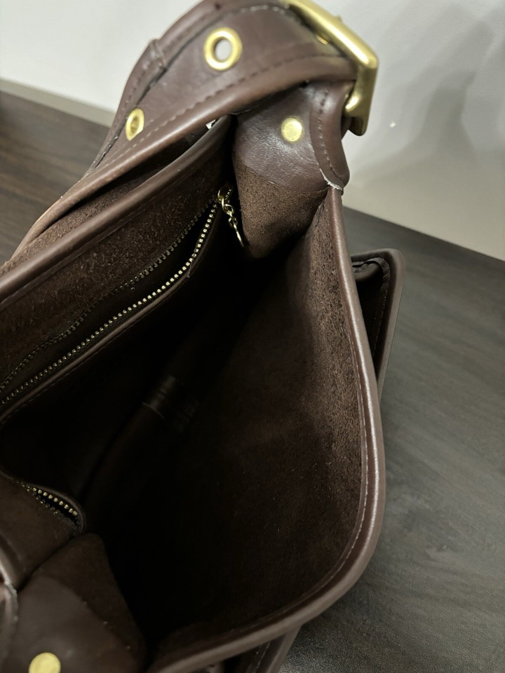 Vintage Coach 9061 Rambler Legacy Mahogany Brown Crossbody Shoulder