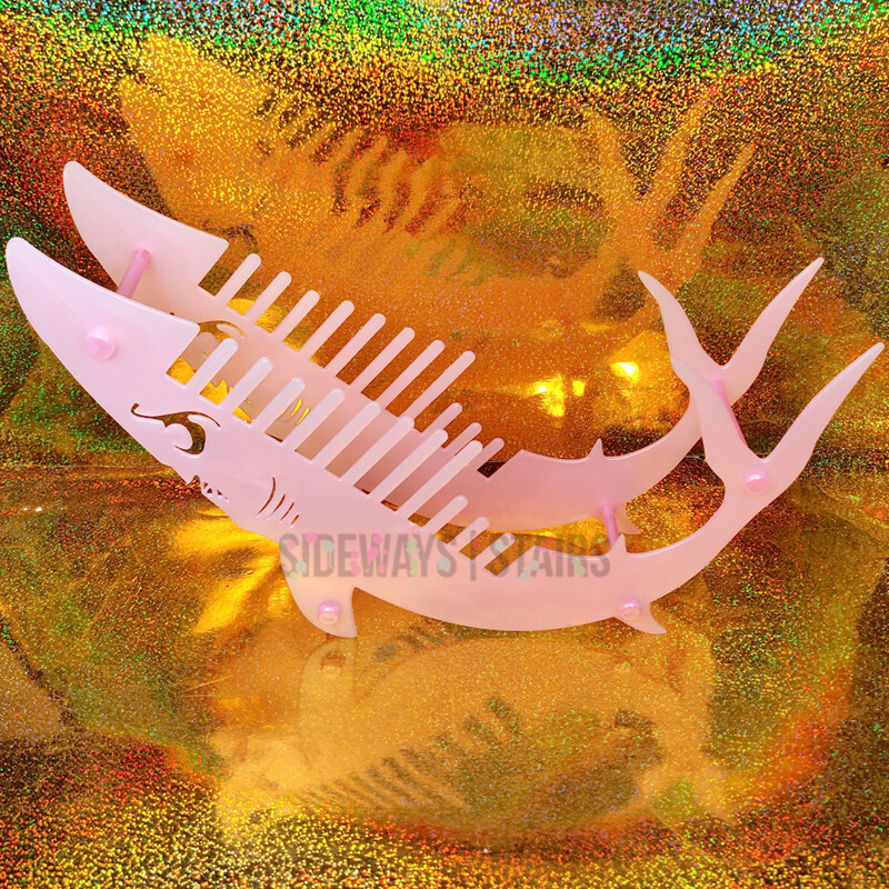 SHARK CD RACK Holds 12 CDs jewel case storage organizer holder WWII shark  face