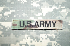 Used US ARMY Name Tape OCP Pattern Military Patch Authentic Hook and Loop