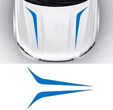 39.4" x 7.3" Blue Universal Hood Racing Body Side Vinyl Stripe Decal Sticker