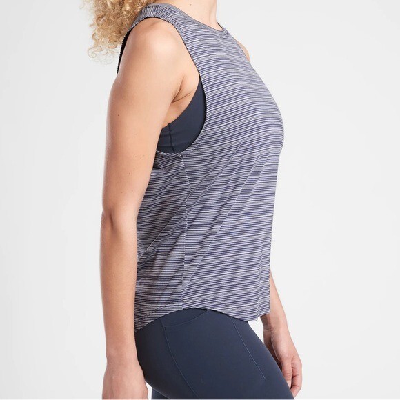 Athleta Small Violet Stripe Cloudlight Striped Mu… - image 5
