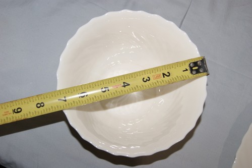 Vntg Arcopal France Milk White Glass Scallop Swirl Plates Bowls Serving Platter - Picture 16 of 23