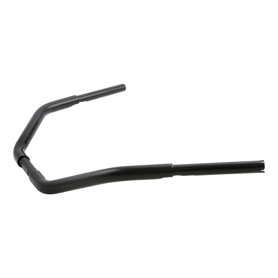 Manillar de barras de grasa negro satinado de 1 1/4" 1,25" para Harley Road King Sportster Foto 3 de 4