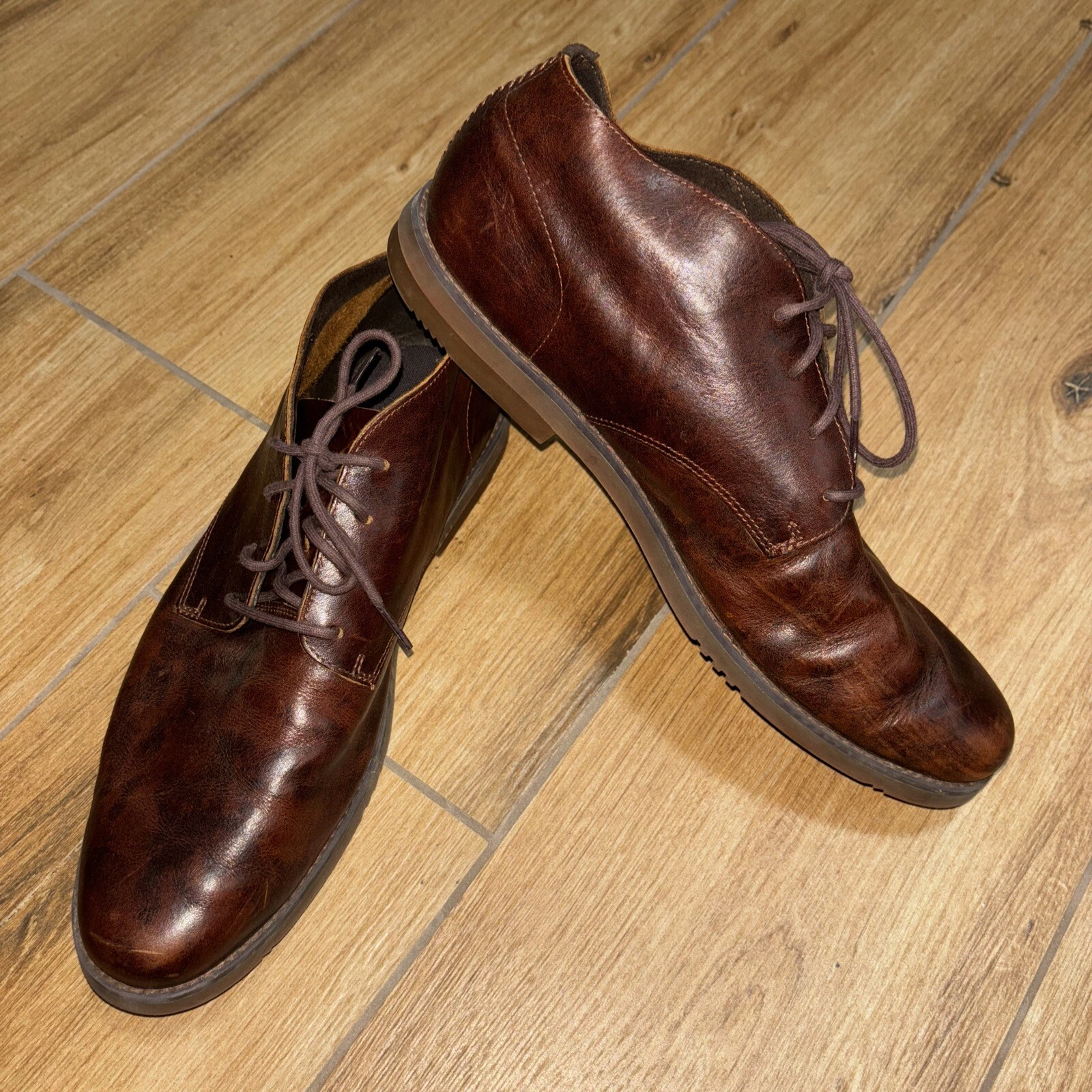 Scarpe da uomo Timberland Ortholite marroni in pelle Oxford A22GK A3719 taglia 11