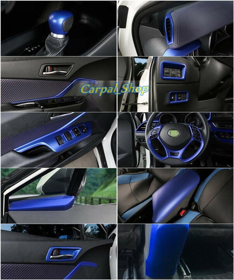ABS BLUE For Toyota C-HR CHR 2016-2019 Interior Accessories Cover