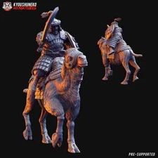 Kyoushuneko Miniatures Mongol General Mounted Camel 28mm/32mm Scale -NO BASES-