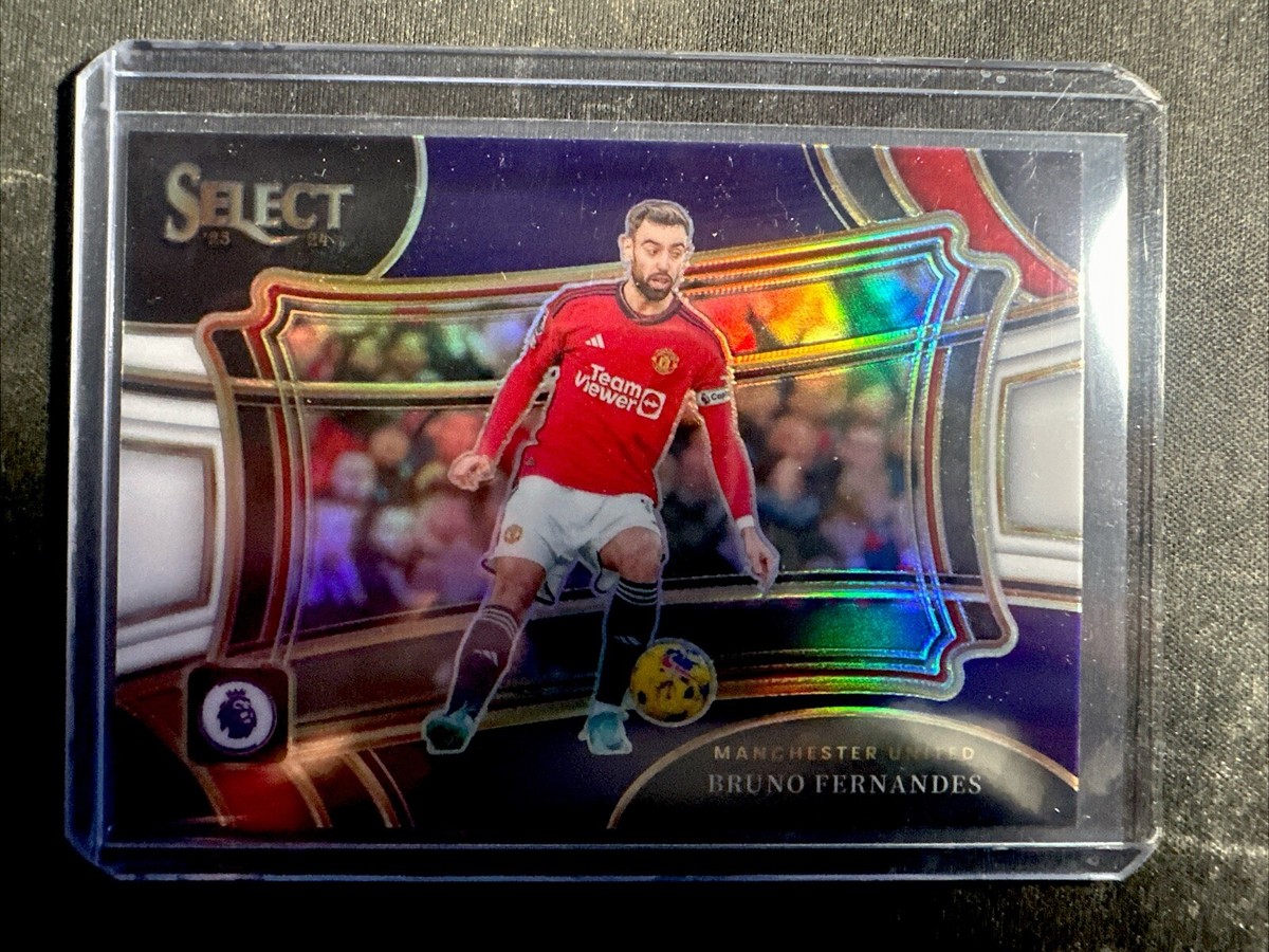 2023-24 Panini Select EPL Soccer PURPLE Bruno Fernandes Field