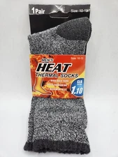 1 Pair Men Heated Sox Winter Warm Thermal Boots Heavy Duty Socks Size 10-13