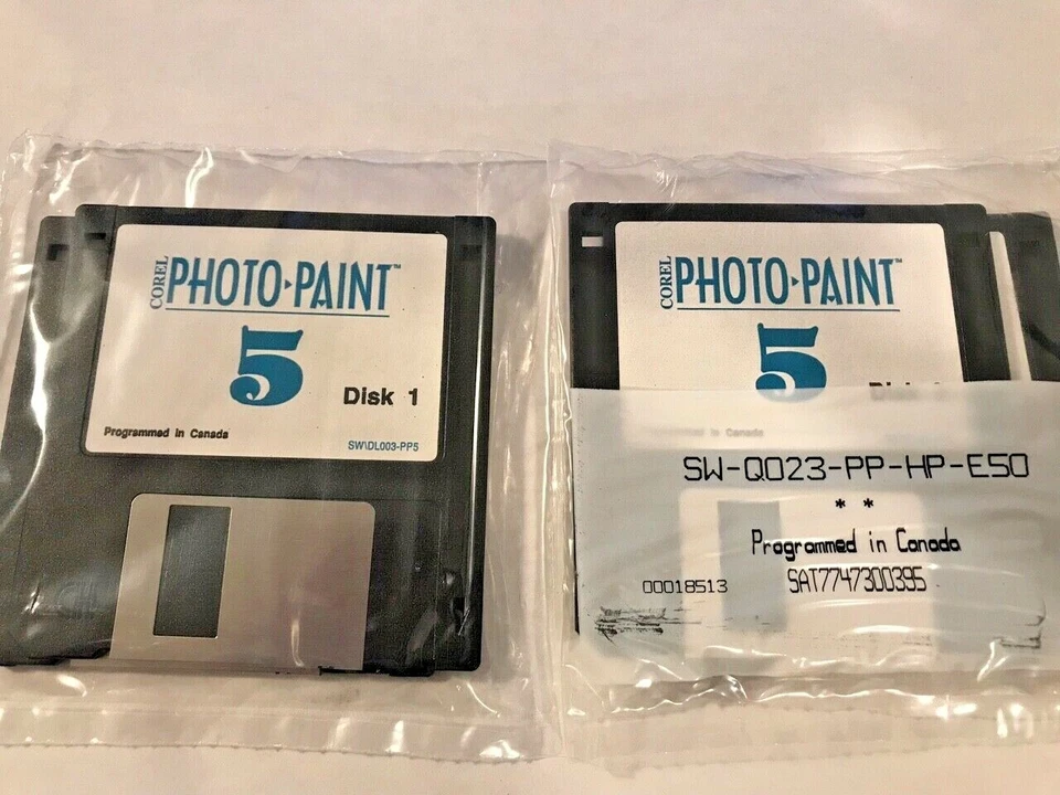 VINTAGE NEW SEALED 1995 COREL PHOTOPAINT VER 5 WINDOWS 3.1 SOFTWARE - Image 3 of 3