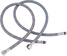 20" Length Faucet Supply Line, Bathroom Kitchen Faucet Lines Braided Nylon Sink