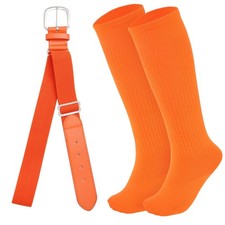 Youth Baseball Socks and Belt Combo Set Softball Baseball Socks and Elastic W...