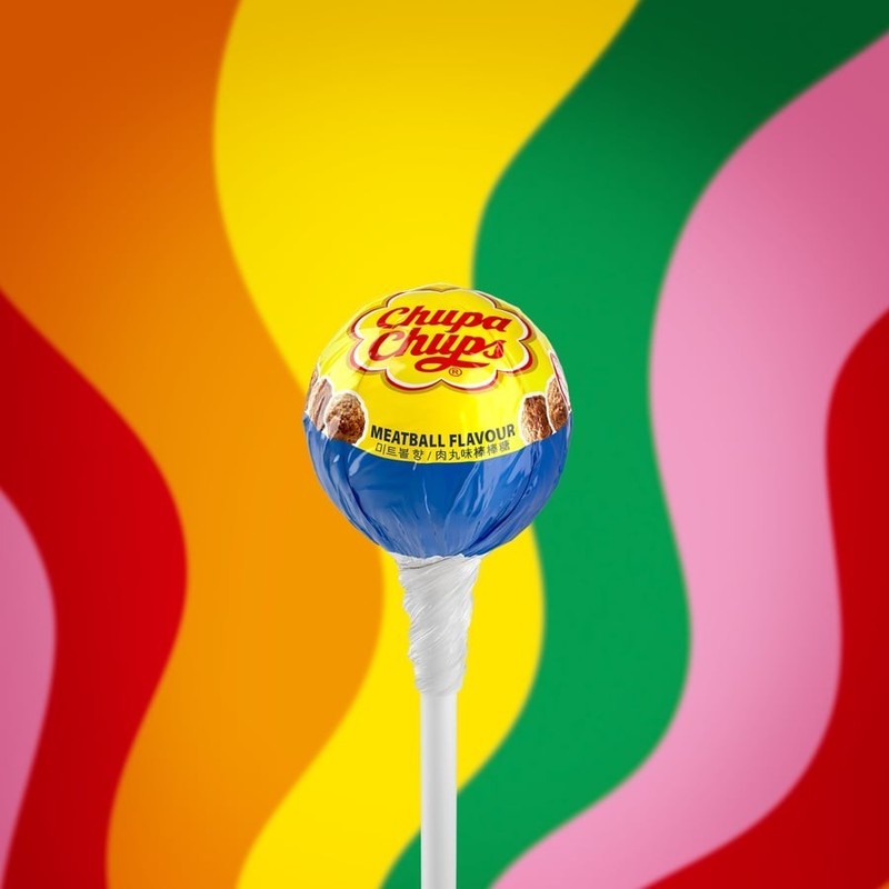 Chupa Chups Meatball Lollipop Meatball Flavor Boiled & Hard Sweet candy only 1