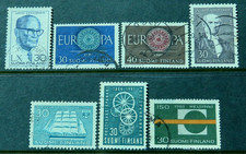 Finland 1960/61 7 stamps SG 617/620, 624/6 Used cat £8.45