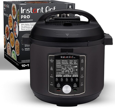 #ad Instant Pot Pro 8 QT 10 in 1 Pressure Cooker Slow Cooker Rice Grain Black $149.95