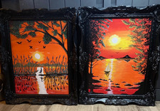 original oil paintings on canvas signed framed