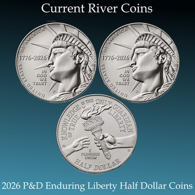 2026-P&D Enduring Liberty Half Dollar BU Mint State 2 Coins From U.S. Mint Bags